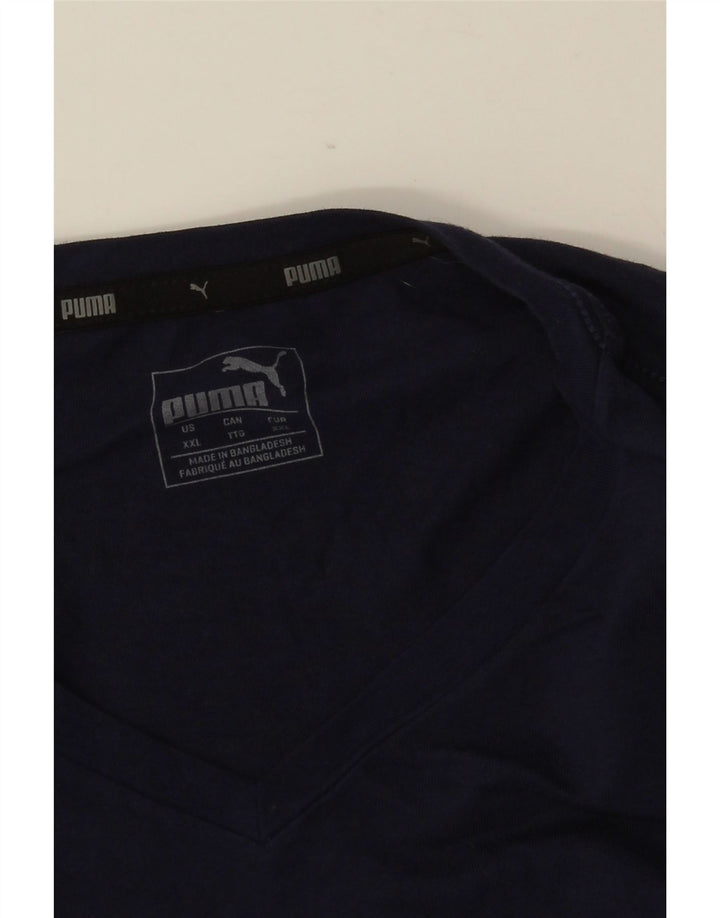 Camiseta masculina PUMA Top 2XL azul marinho