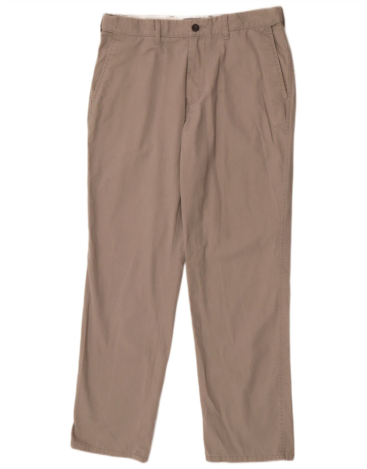 Calça Chino Masculina Marks & Spencer Regular Fit W34 L31 Algodão Cinza
