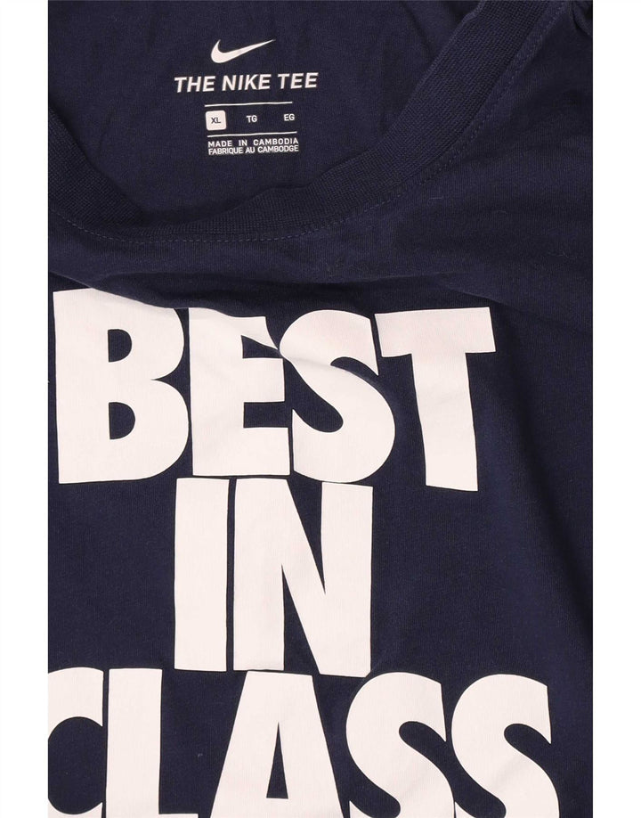 Camiseta Nike masculina gráfica Top XL azul marinho