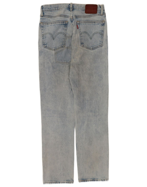 Calça jeans feminina Levi's 501 Straight W26 L28 azul algodão