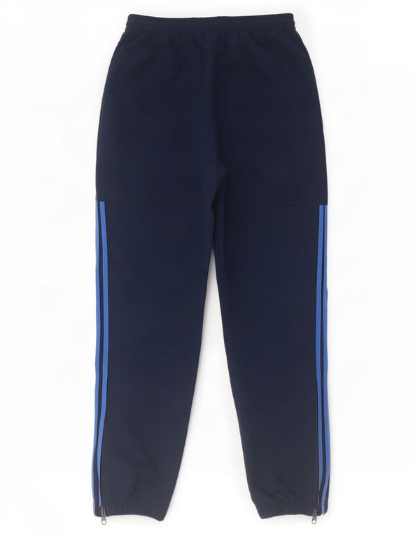 Adidas Mens Treino Calças Joggers Pequeno Poliéster Azul Marinho