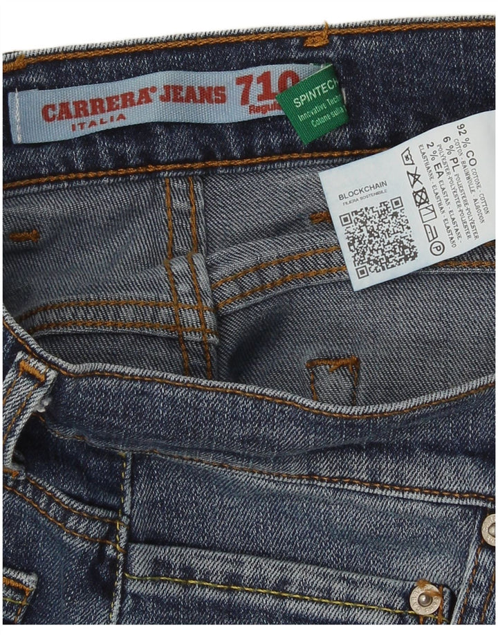 Carrera Mens 710 Regular Fit Jeans Slim W32 L33 Azul Algodão