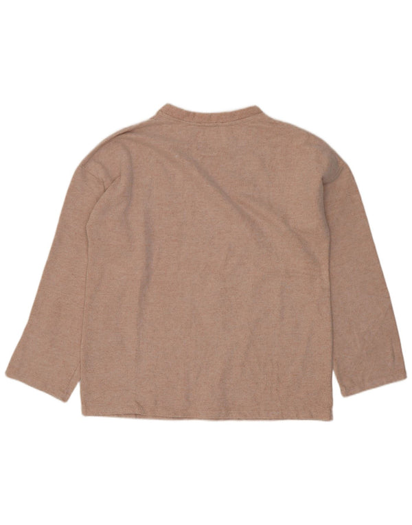 Zara Womens Trafaluc Oversized Top Manga Longa Reino Unido 10 Pequeno Rosa