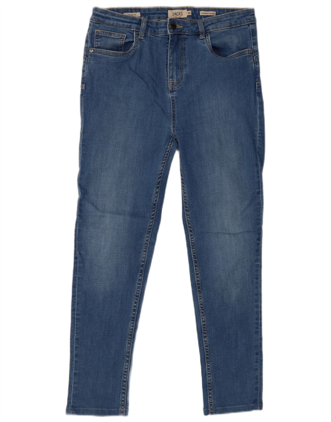 Dack's Mens Jeans Cropped Slim EU 46 Pequeno W30 L26 Azul Algodão