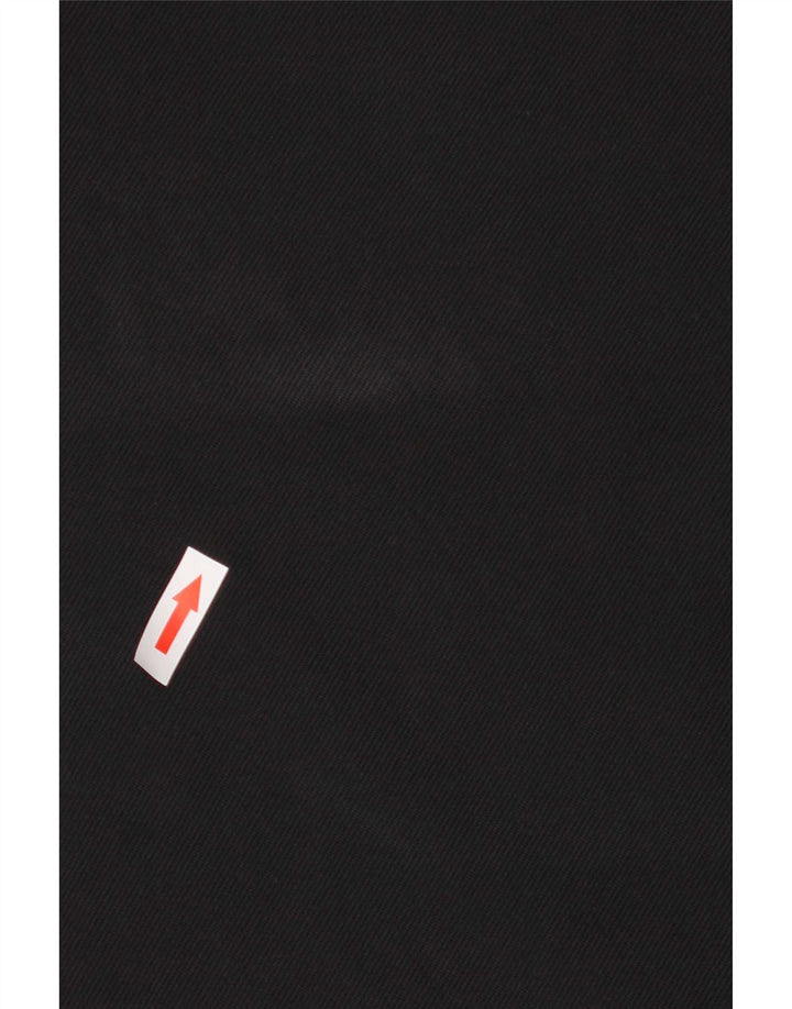 Vestido camiseta feminino Zara UK 12 poliéster preto médio