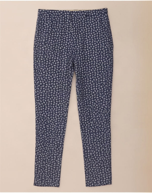 Calça Chino Mulher Massimo Dutti EU 38 Pequeno W28 L27 Azul Marinho Manchado