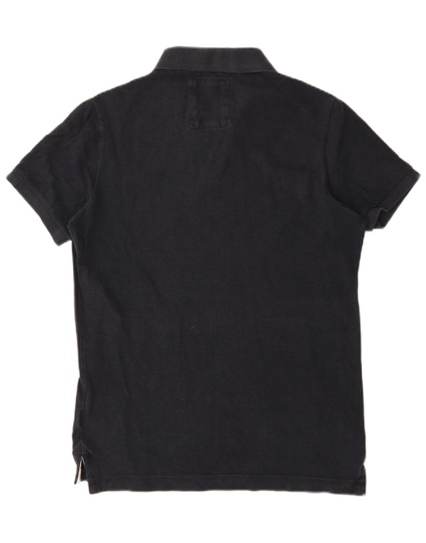 Camisa polo masculina Superdry grande algodão azul marinho