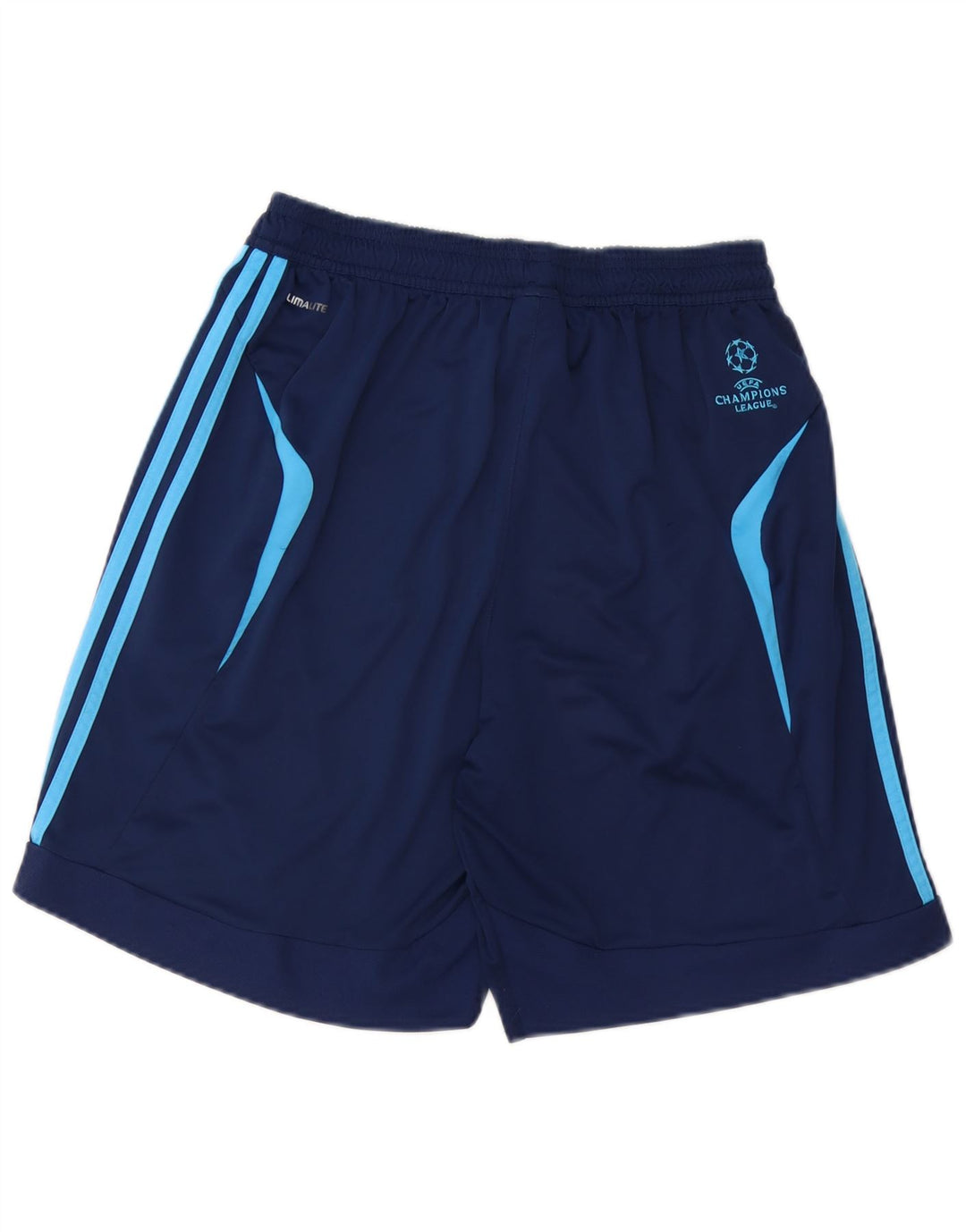 Shorts esportivos masculinos Adidas Climalite grandes poliéster azul marinho