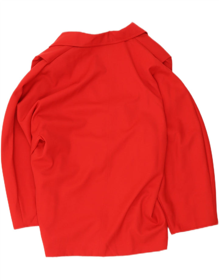 Jaqueta blazer feminina Max Mara com peito duplo e oversized Reino Unido 10 pequena vermelha