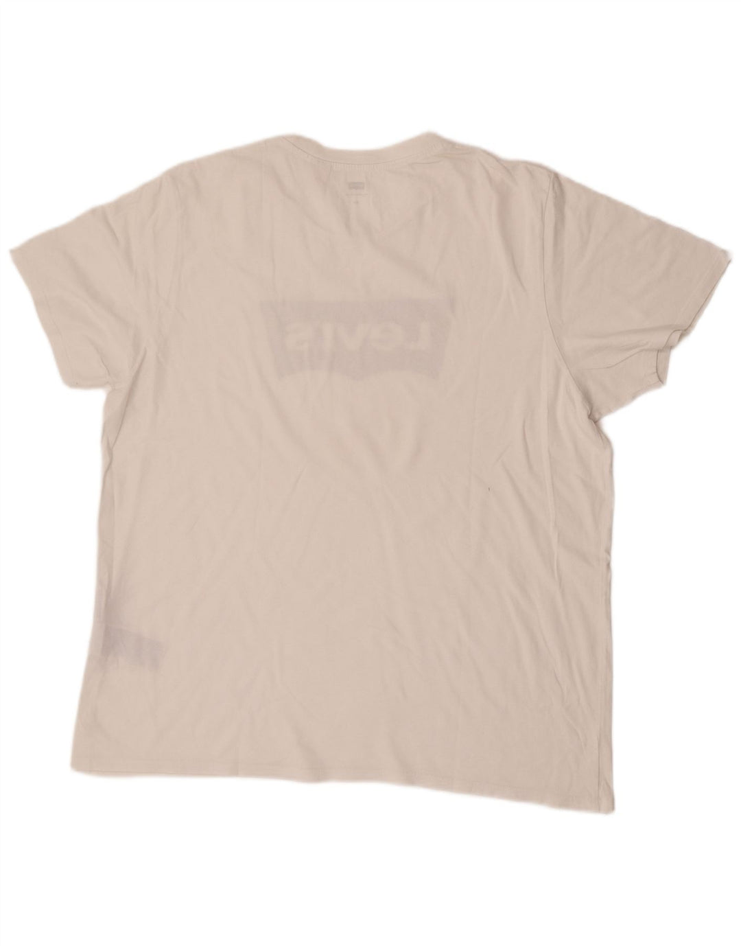 Camiseta gráfica masculina Levi's Top 2XL algodão branco