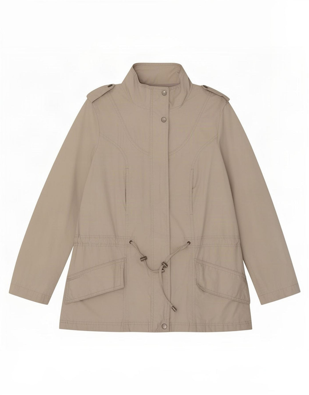 Jaqueta militar feminina Zara UK 12 médio bege
