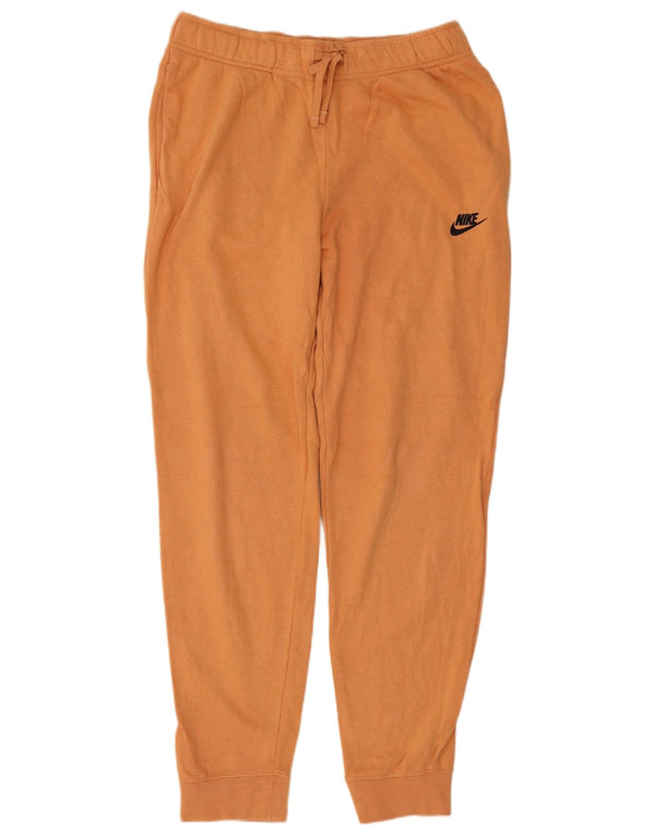 Calça de treino feminina Nike Joggers UK 14 médio laranja algodão