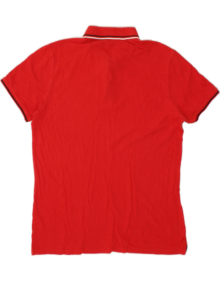 CHAMPION Mens Polo Shirt Large Red Cotton Vintage Champion and Second-Hand Champion from Messina Hembry 