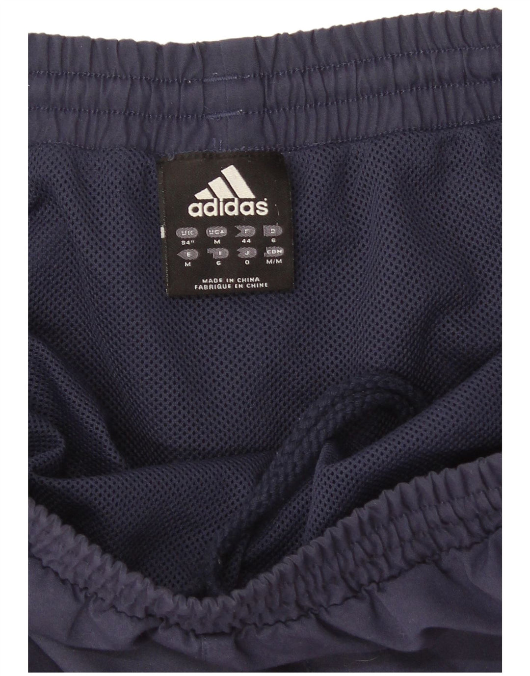 Adidas Mens Sport Shorts Médio Azul Marinho Colorblock Poliéster