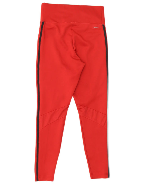 Leggings Adidas Climalite Feminina UK 12/14 Médio Borgonha Poliéster