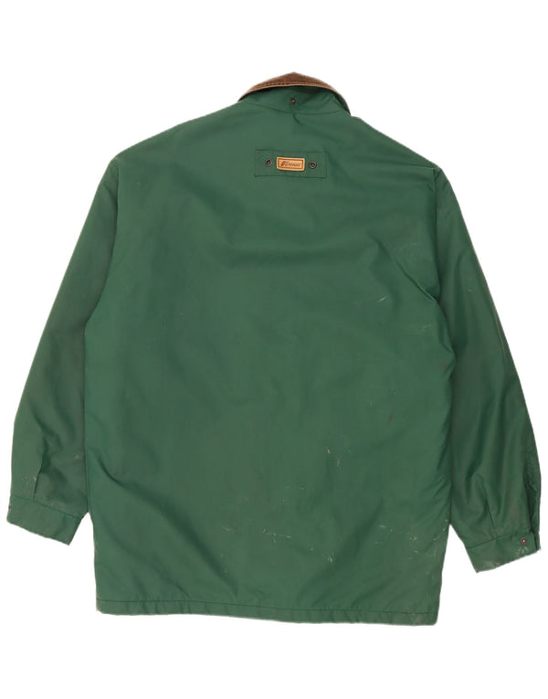 Jaqueta de chuva masculina K-Way Loose Fit UK 36 pequena poliamida verde