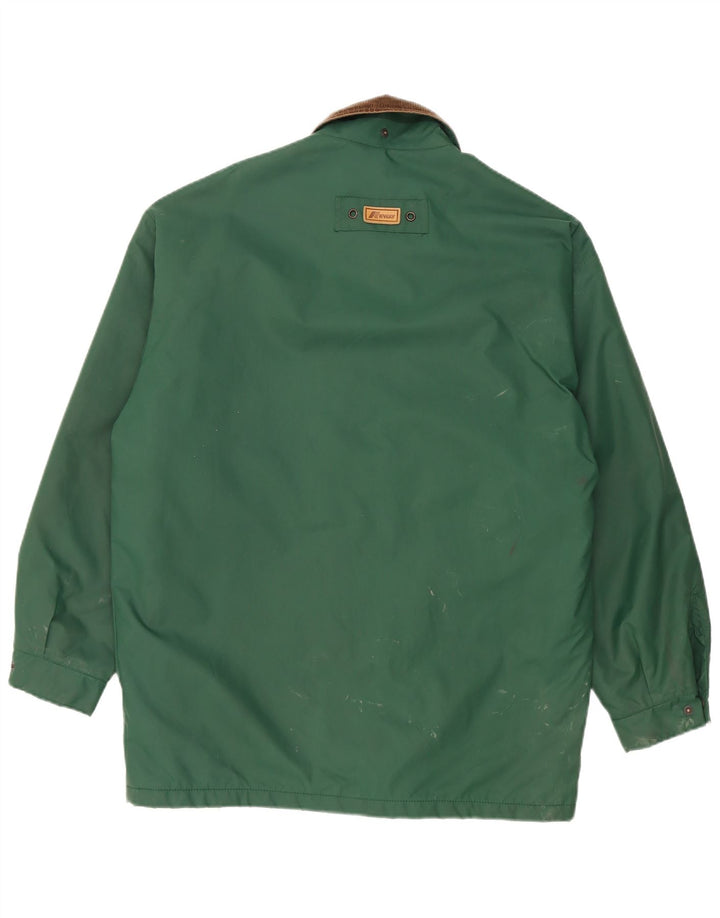 Jaqueta de chuva masculina K-Way Loose Fit UK 36 pequena poliamida verde