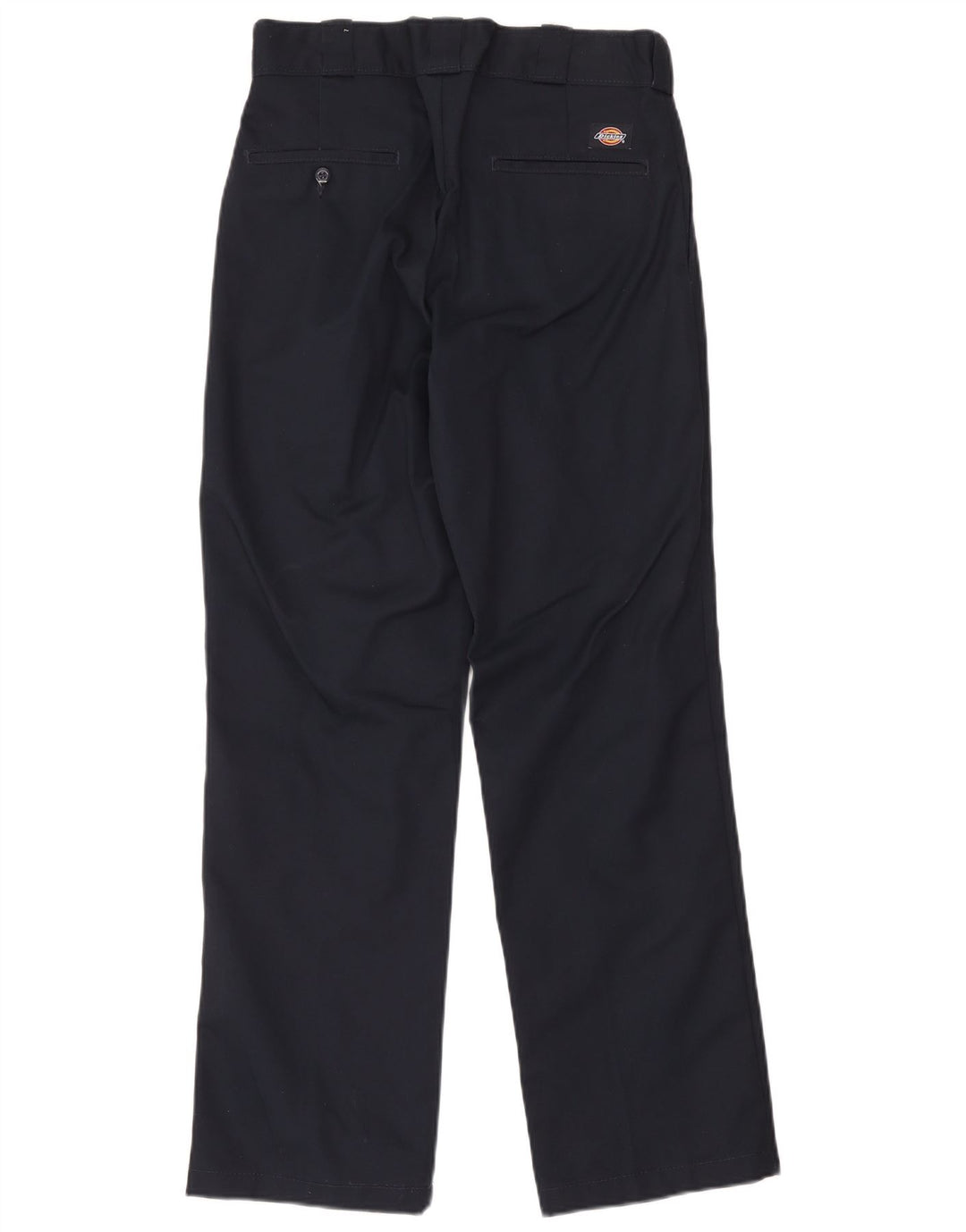 Calças Chino retas masculinas Dickies W31 L32 poliéster azul marinho