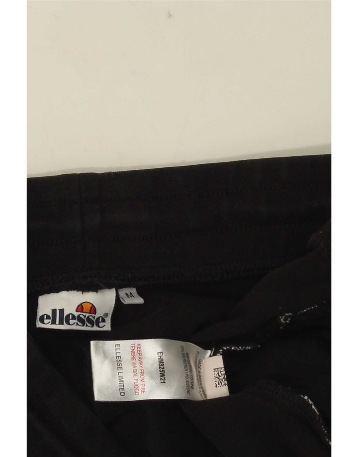 Calça de treino masculina Ellesse Joggers médio algodão preto