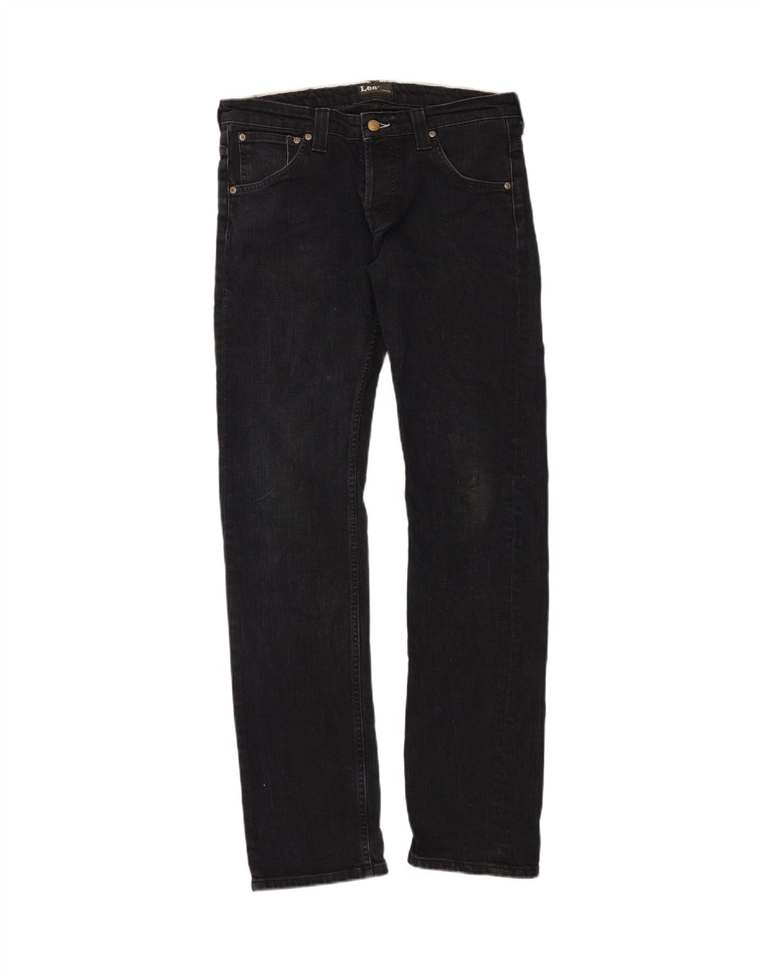Calça jeans feminina LEE Powell Slim W32 L34 algodão preto