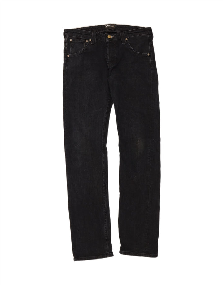 Calça jeans feminina LEE Powell Slim W32 L34 algodão preto