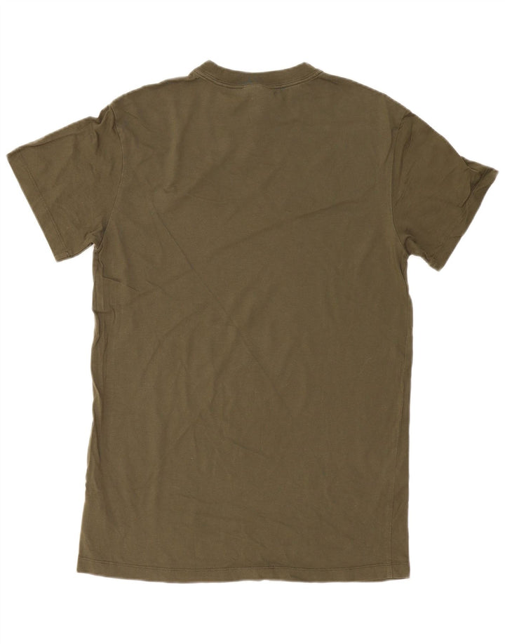 Camiseta masculina NIKE Top pequeno algodão cáqui