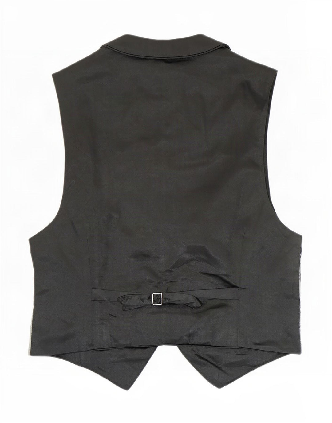 Colete vintage masculino abstrato Padrão pequeno rayon cinza