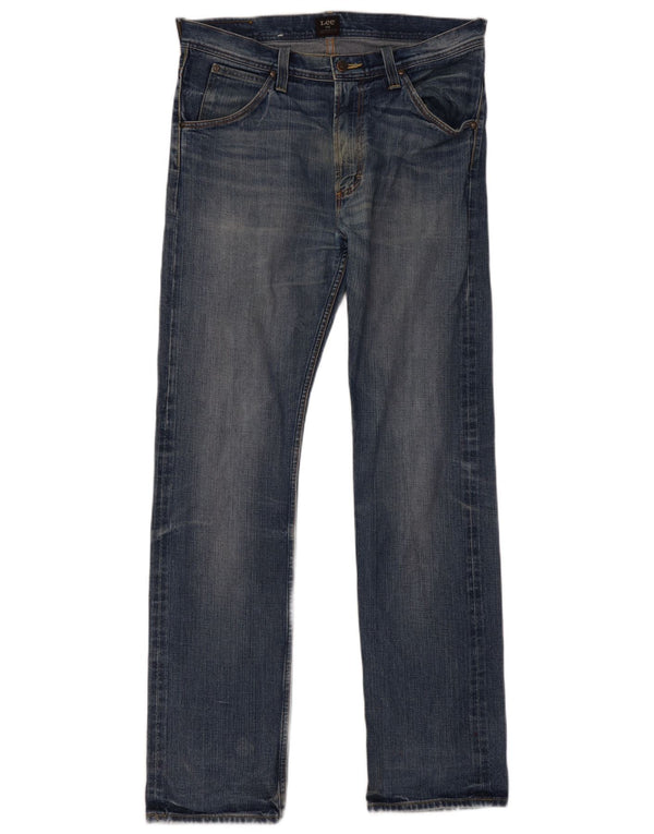 Lee Mens 101 Z Slim Jeans W34 L34 Azul Algodão