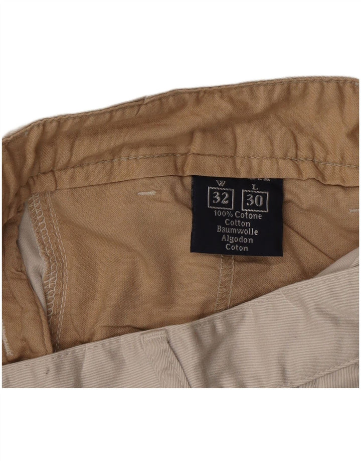 Calça Chino Masculina Slim Avirex W32 L30 Algodão Bege