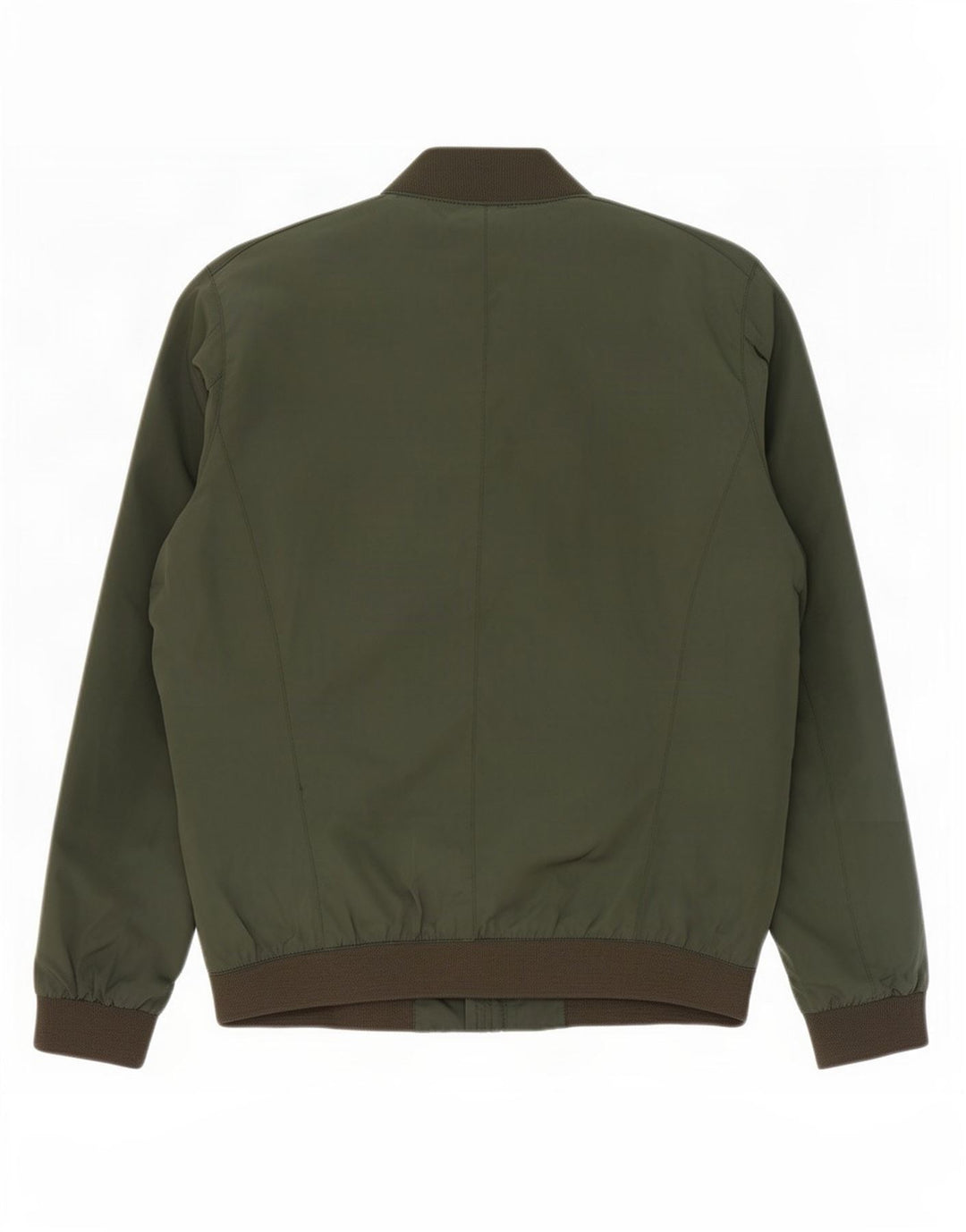 Zara Mens Bomber Jacket UK 40 Grande Poliéster Verde