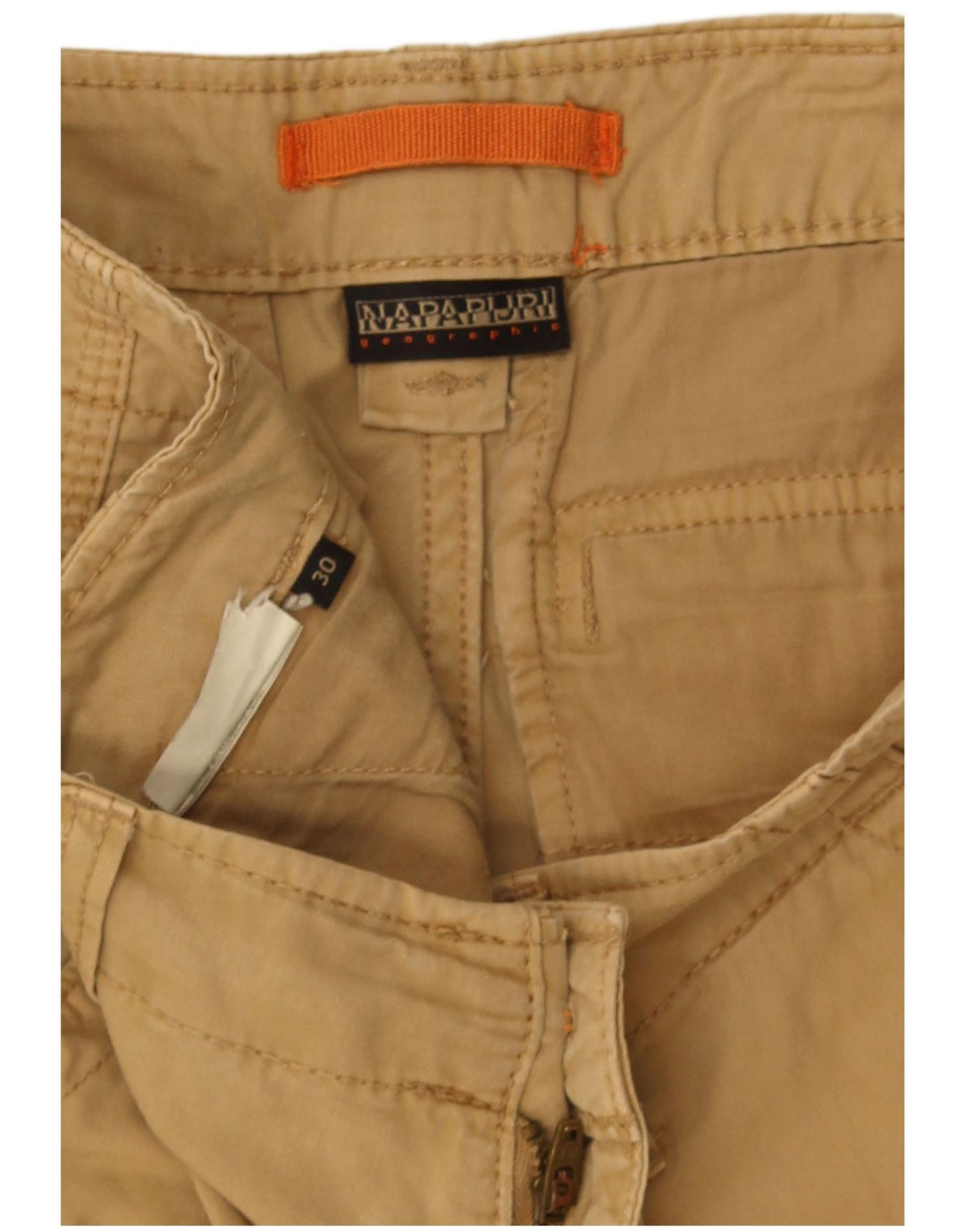 Shorts Cargo Masculino Napapijri W30 Médio Bege