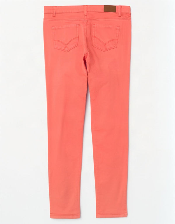 Calça feminina casual slim fit da Dack IT 46 grande W34 L30 algodão rosa