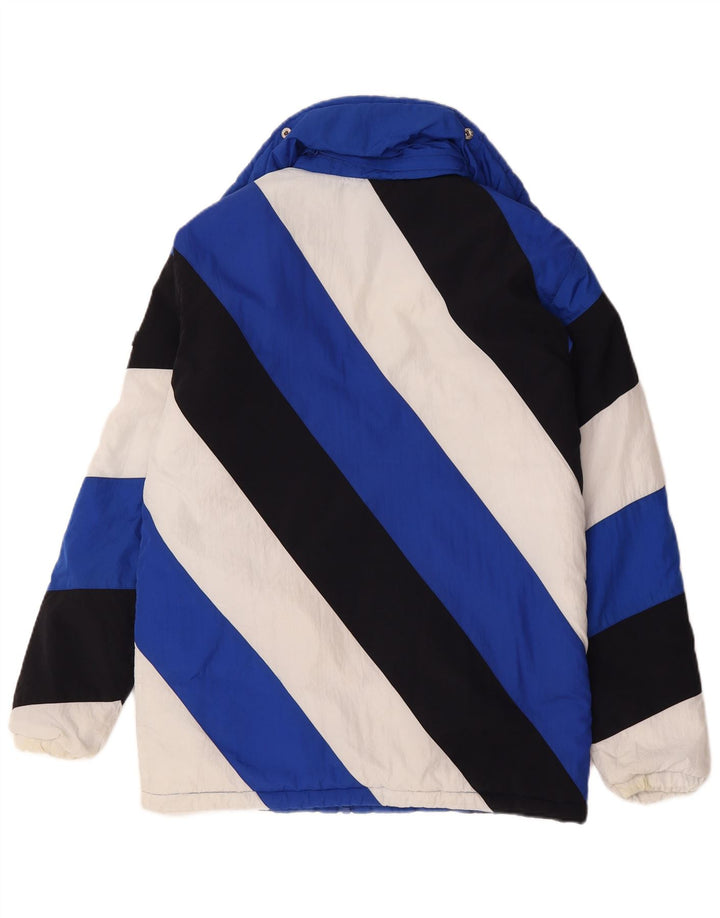 Jaqueta corta-vento masculina Ellesse UK 36 poliamida colorblock azul pequena