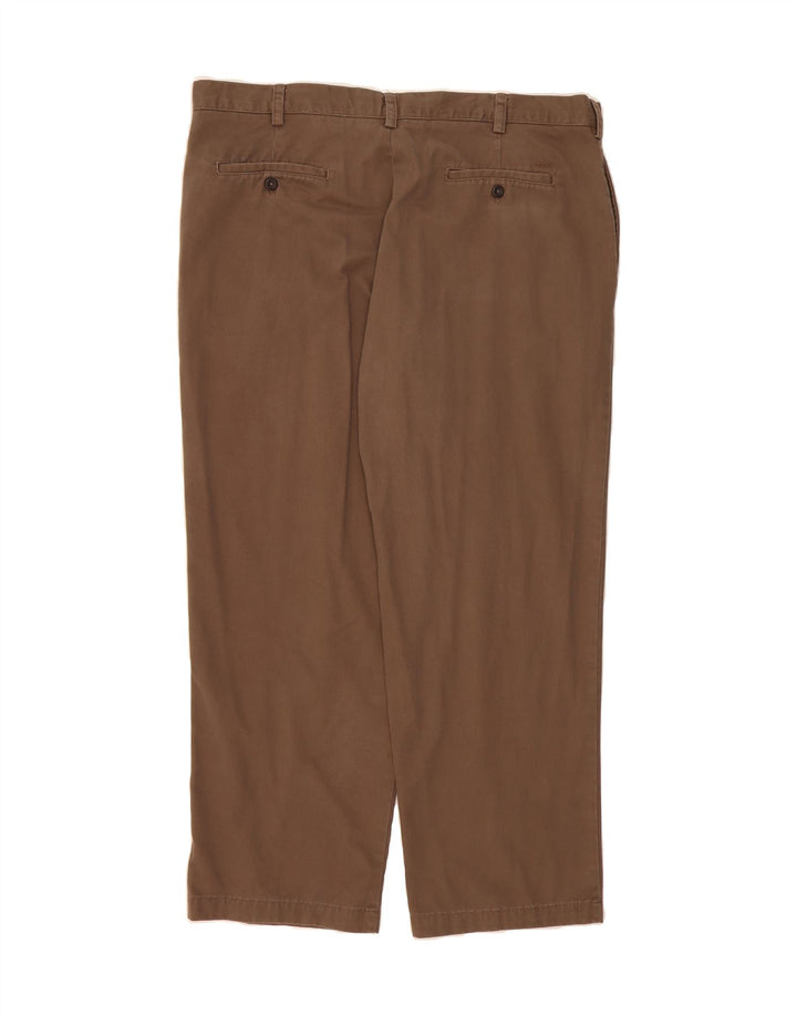 IZOD Mens Straight Chino Trousers W42 L30  Brown Cotton Vintage Izod and Second-Hand Izod from Messina Hembry 