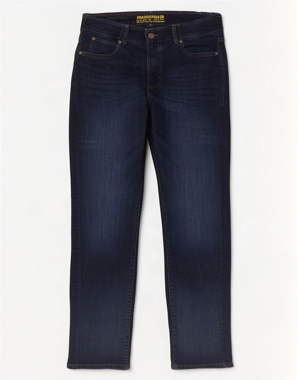 Lee Mens Extreme Motion Straight Tapered Jeans W32 L32 Azul Marinho Algodão