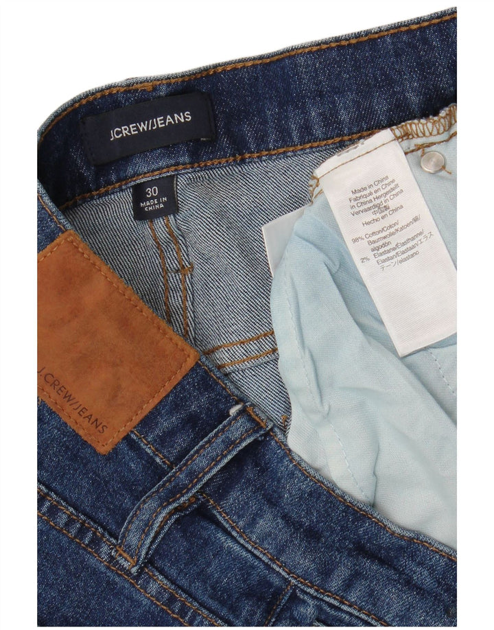 J. CREW Jeans retos femininos W30 L27 algodão azul