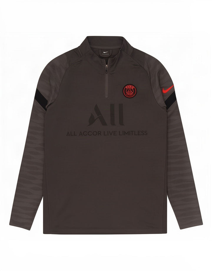 Nike Mens Paris Saint-Germain Graphic Pullover Treino Top Cinza Médio