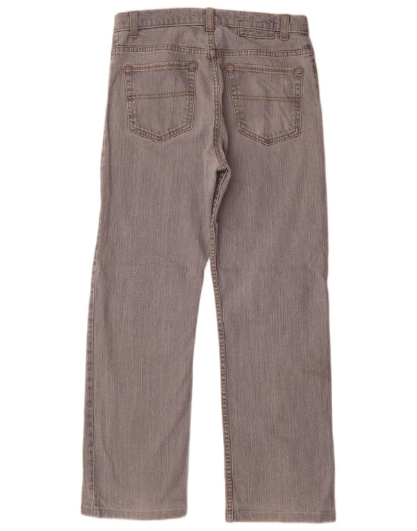 Calça jeans reta masculina Marks & Spencer Blue Harbor W32 L30 algodão cinza