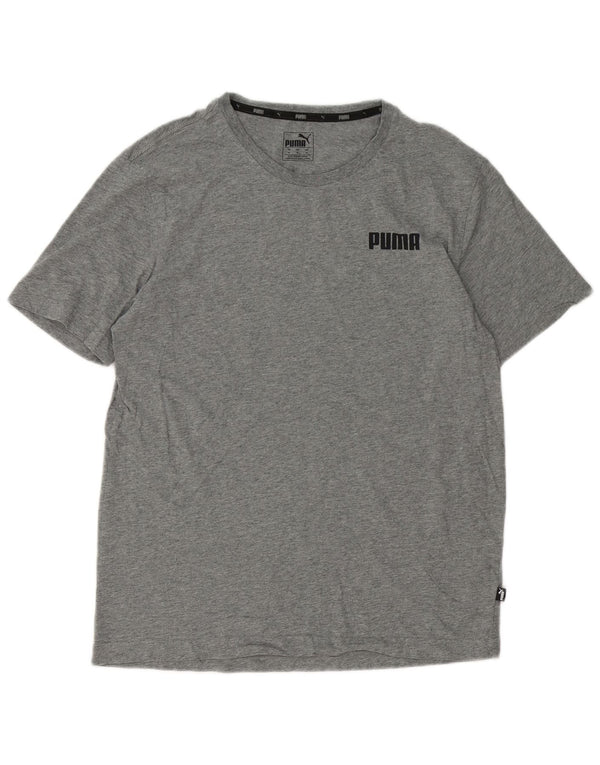 Camiseta masculina Puma Top cinza médio algodão