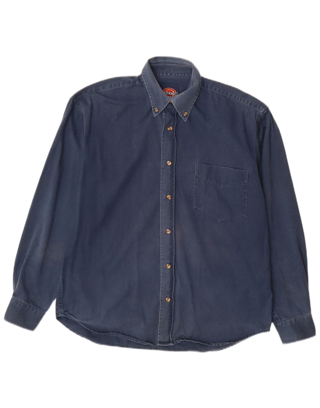Camisa masculina Dickies de algodão azul marinho médio
