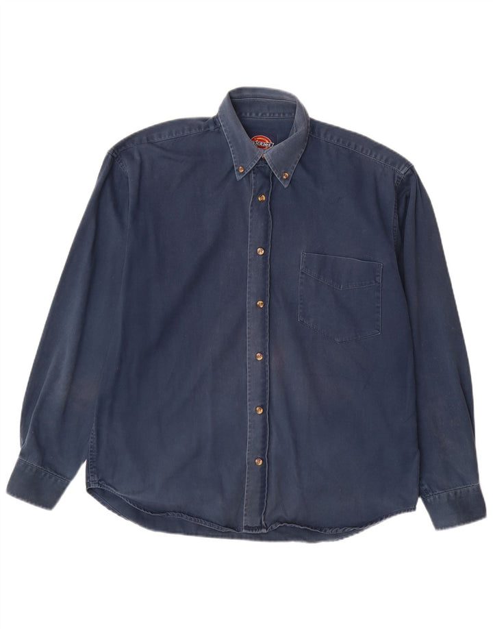 Camisa masculina Dickies de algodão azul marinho médio