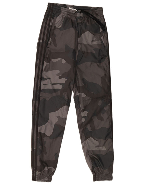 Calças de treino masculinas Adidas Joggers XS cinza camuflagem
