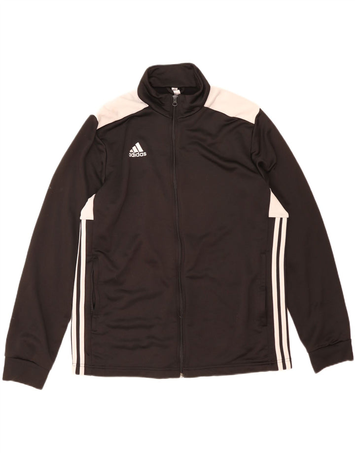 Adidas Mens Tracksuit Top Jacket XL Preto Colorblock Poliéster