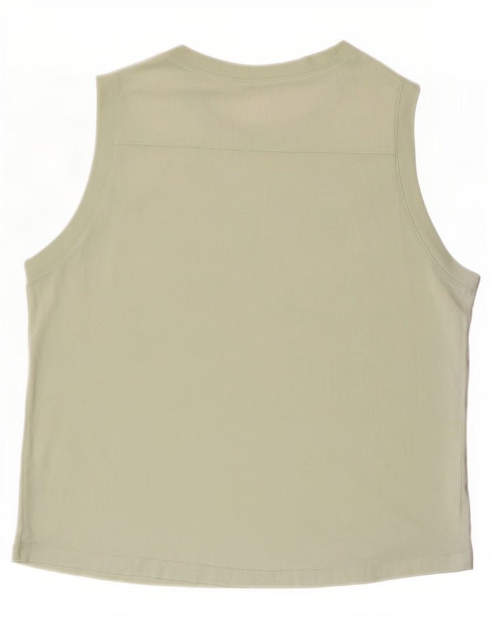 Vans Womens Graphic Vest Top UK 12 Médio Verde