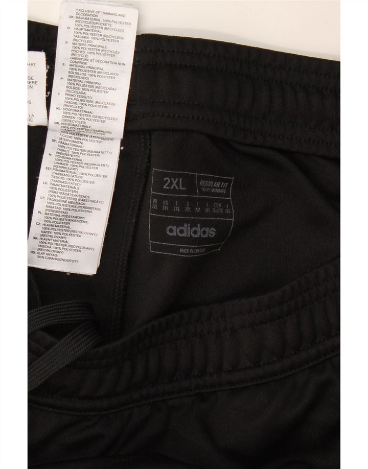 Calça de treino masculina ADIDAS Regular Fit 2XL poliéster preto