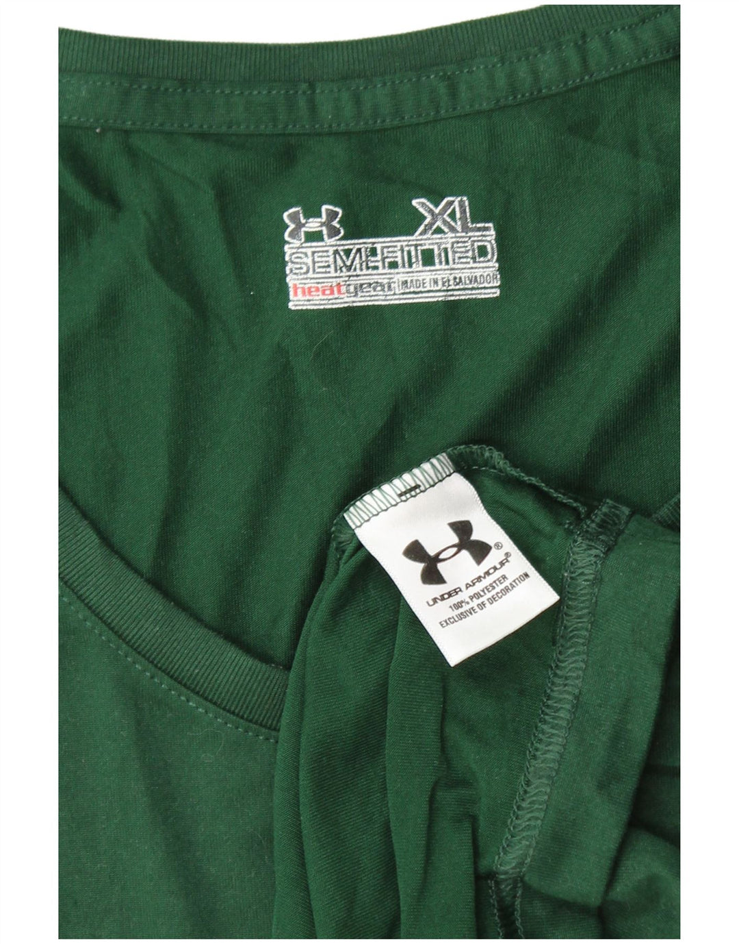 UNDER ARMOUR Camiseta feminina Heat Gear Top UK 18 XL poliéster verde