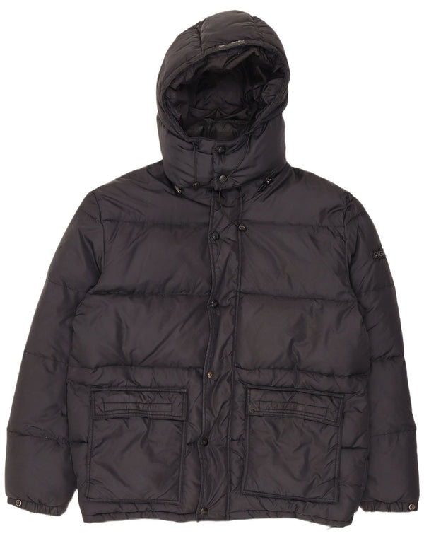 Jaqueta acolchoada com capuz masculina Gas UK 40 grande preta