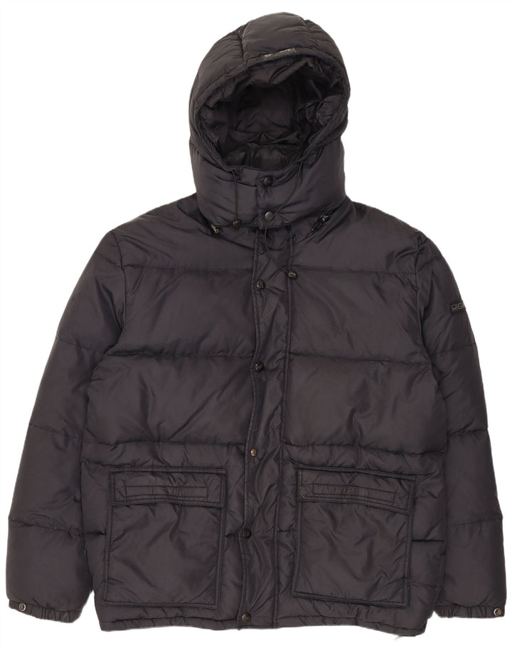 Jaqueta acolchoada com capuz masculina Gas UK 40 grande preta