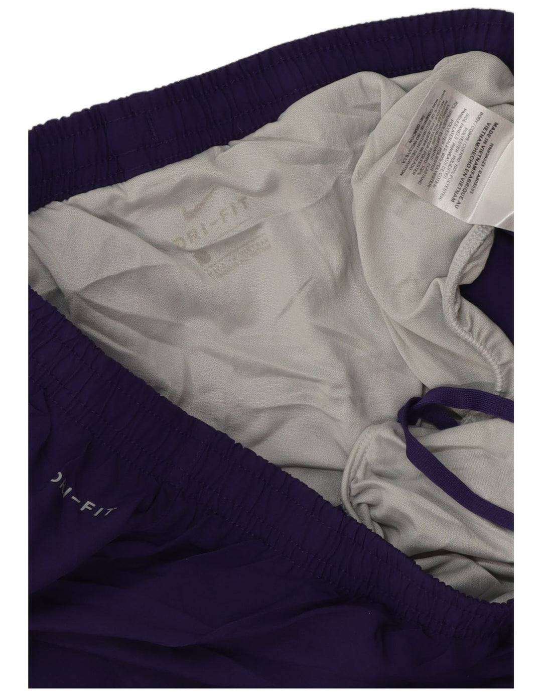 Shorts esportivo feminino Nike Dri Fit UK 14 médio roxo poliéster