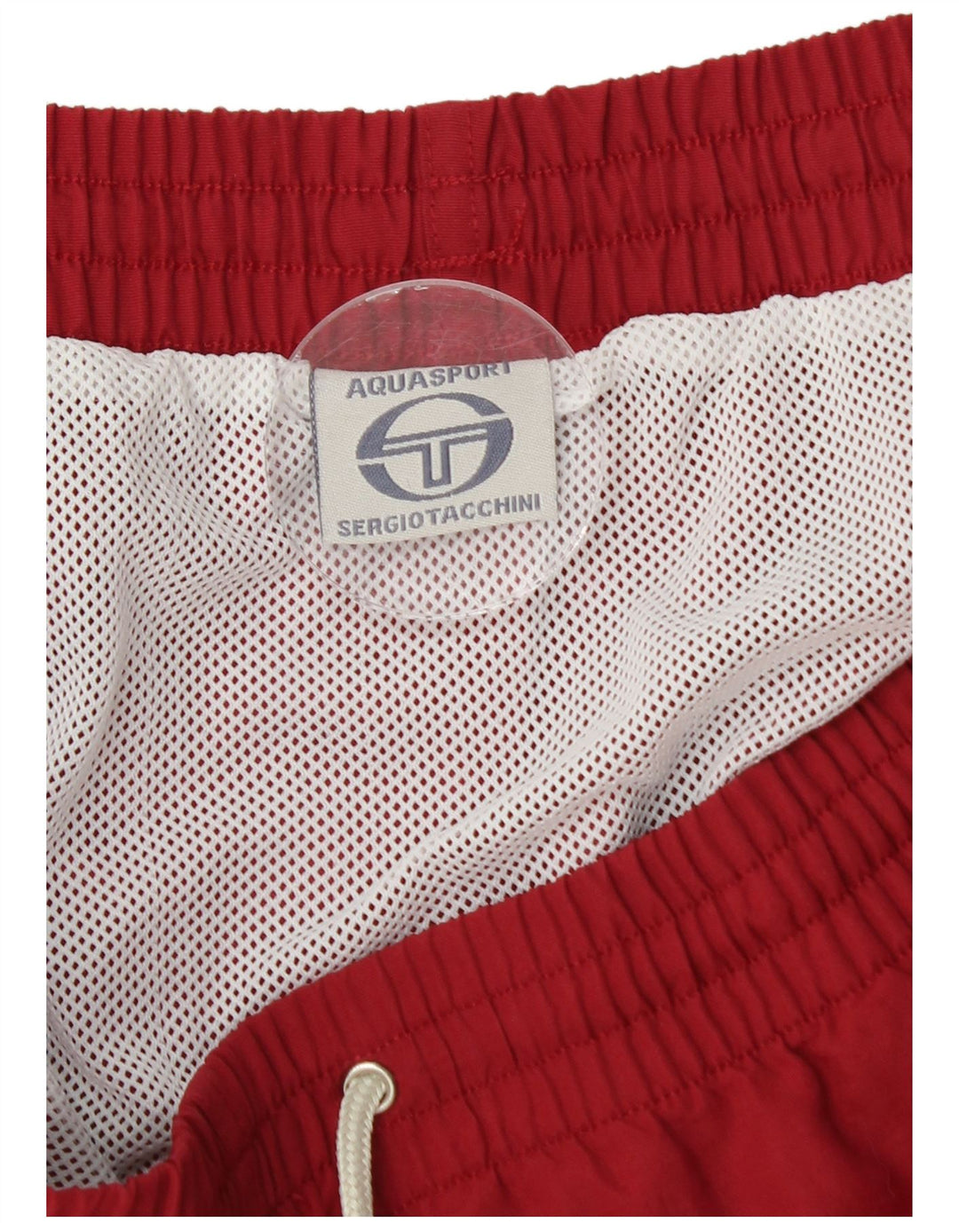Shorts de natação masculino Sergio Tacchini 2XL vermelho colorblock poliamida